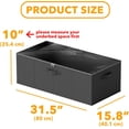 thumbnail image 6 of SpaceAid 2 Pack 10" High Under Bed Storage Containers, Fabric, Black, 6 of 7