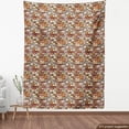 thumbnail image 3 of Ambesonne Grunge Fabric by the Yard Upholstery, Doodle Wall Pattern, 2 Yards, Multicolor, 3 of 4