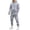 223#Gray, variant on Mens Trendy 2 Piece Sweatsuit Long Sleeve Solid Hooded Top Relaxed Fit Ankle Cuffed Sweatpants Daily Jogging Suits Light Gray M
