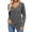 Dark Gray, variant on EDFBUYKRS Blouses for Women Dressy Casual Crewneck Womens Tops Pleated Long Sleeve Shirts for Women Blouses M