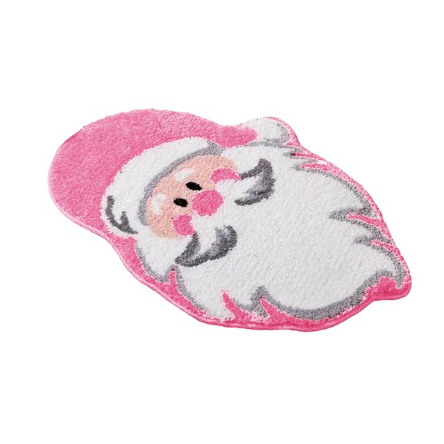 Qocolhg Indoor Outdoor Christmas Decorations Clearance! Irregular Santa Claus Shape Area Rug Indoor Non-Slip Machine Washable Rug Non-Shedding Mat For Bedroom Living Room Office Nursery Home Decor