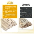 thumbnail image 4 of Uxcell 12 Pcs 2/5 x 6 Inch Dowel Rods Wood Natural Sticks for Craft DIY Supplies, 4 of 7