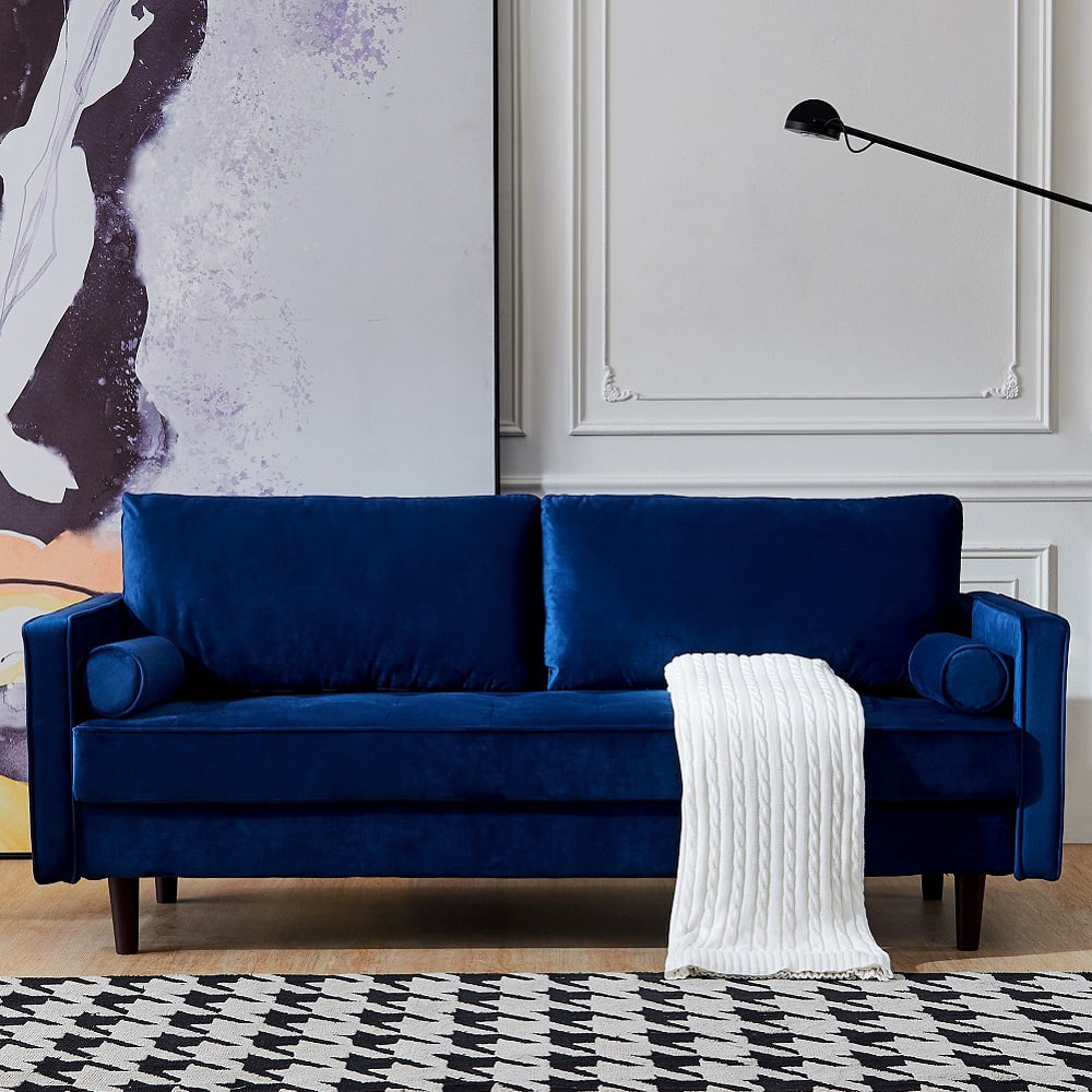 Nordic Style Light Luxury Sofa Modern Flannel Sofa Apartment Living  