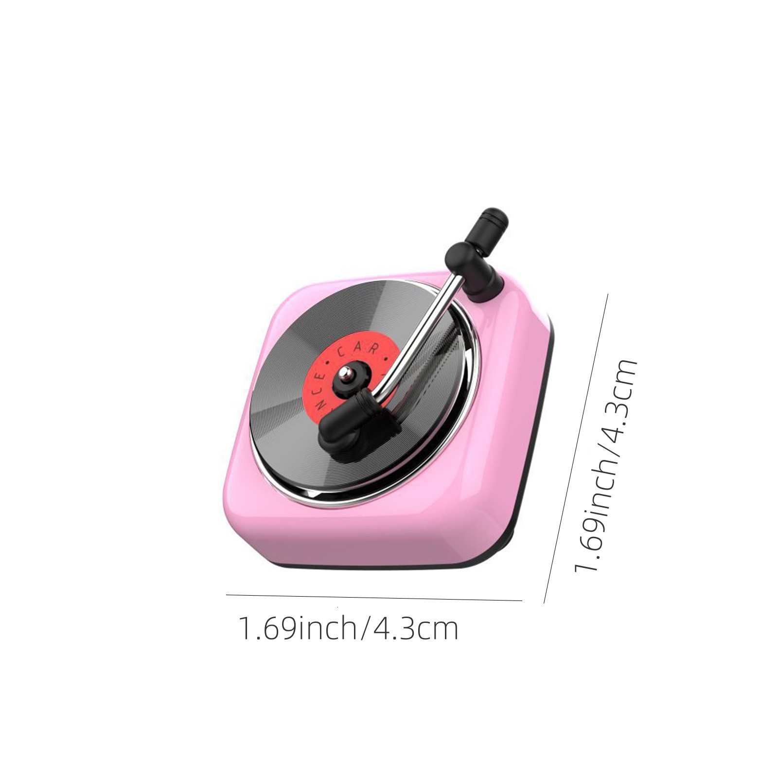 Fufafayo Phonograph Record Player Car Perfume Vent Clip, Retro Car Air Freshener Diffuser, Decorative Ornaments for Car Air Conditioner , Aromatherapy Decor for Dashboard