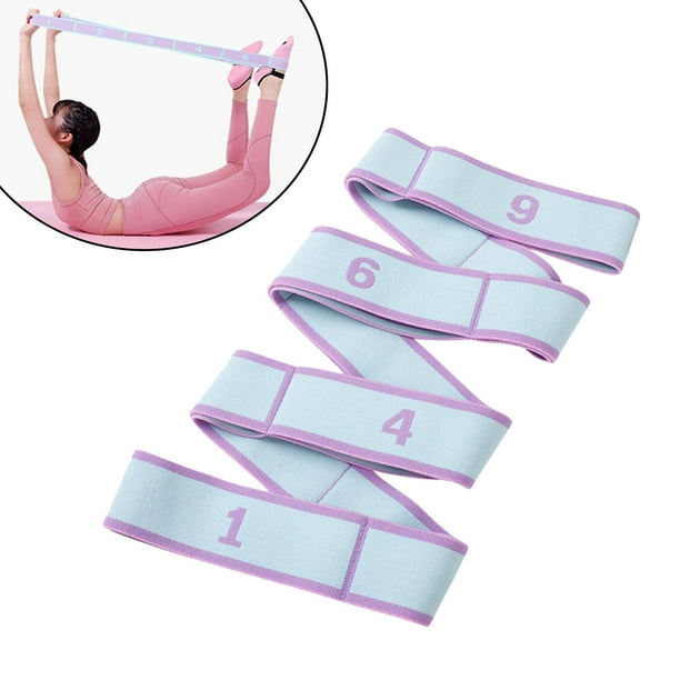 Stretch Strap Band to Improve Flexibility. Yoga Strap Exercise