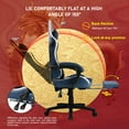 thumbnail image 3 of GTPLAYER Gaming Chair with Bluetooth Speakers and Footrest Office Desk Chair, Blue, 3 of 7