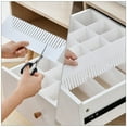 thumbnail image 5 of Voiceine 10 Drawer Dividers, 38* 7 Adjustable Drawer Organizer, Sock Organizer, Drawer Organzier ( White ), 5 of 11