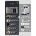 thumbnail image 4 of 4 Slice Smart Toaster, LCD and Touchscreen, 6 Bread Types & Shade Settings, Retractable Warming Rack, Cancel/Defrost/Reheat Functions, 1400W, 4 of 9