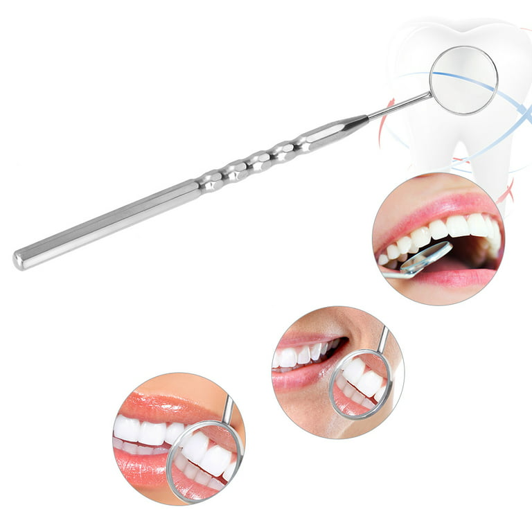 SUPVOX Miroir dentaire Bouche d'inspection de la dent Miroir en acier  inoxydable Outil de dentiste Stomatoscope