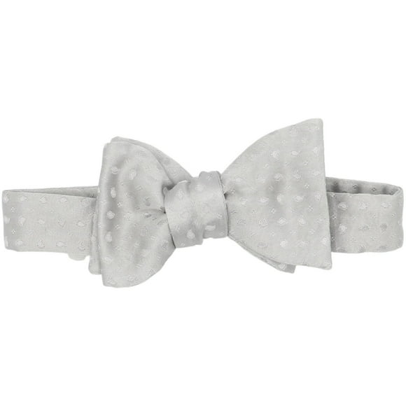 Carotte et Gibbs Nœud Papillon à Boutons en Micro Cachemire en Soie Argentée pour Homme - Taille Unique