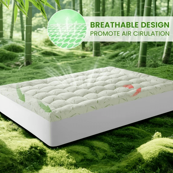 Sonoro Kate Twin Bamboo Mattress Topper, 900 GSM Plush photo 4