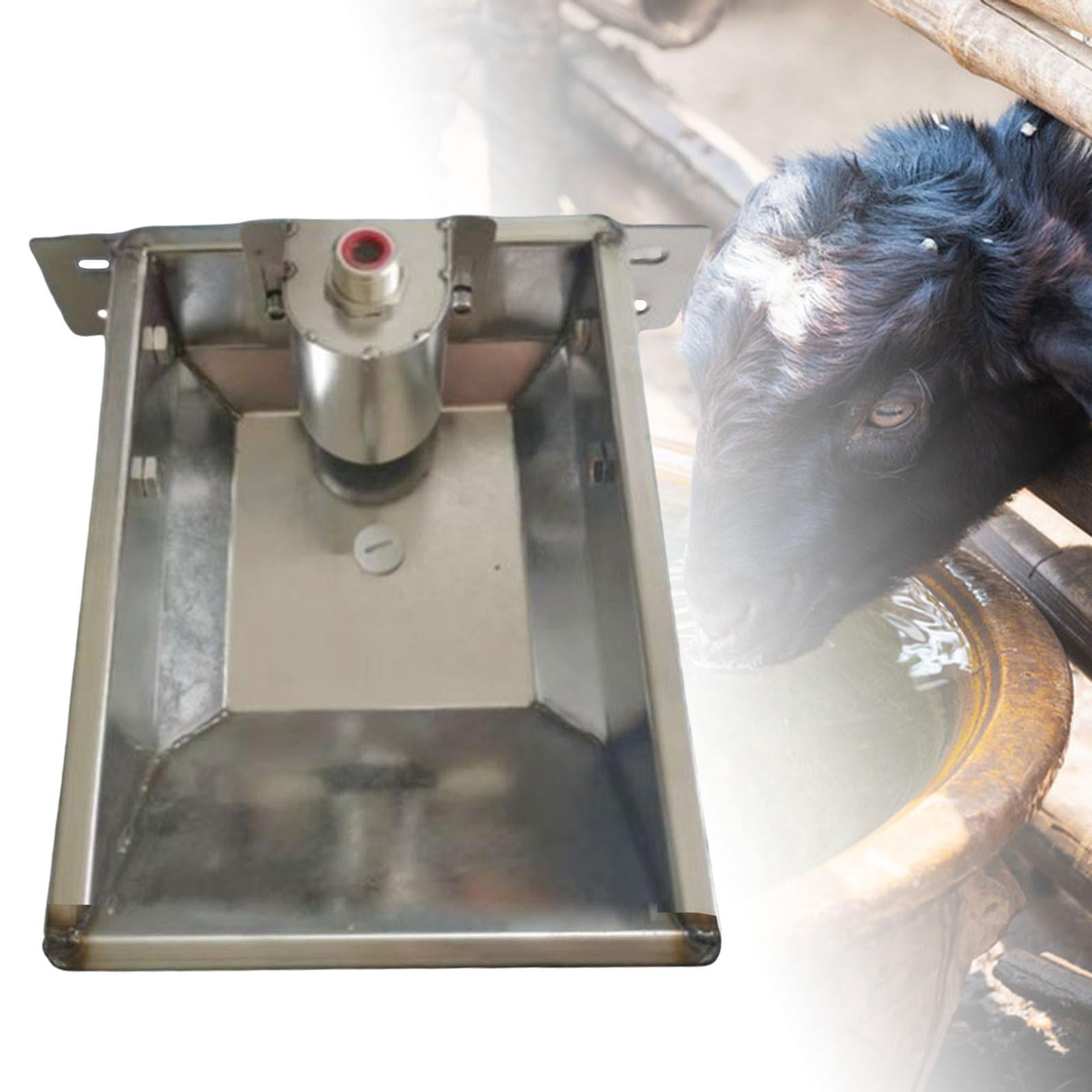 TOOYFUL Automatic Livestock Water Bowl Animal Drinker Watering Trough Feeder Feeding Livestock Waterer Stainless Steel for Cattle Pig M 31cmx26cm