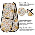 thumbnail image 4 of Dailycode Double Sided Oven Mitt with Loop Heat Resistant Kitchen Long Potholders 7" x 35" Little Cute Duck, 4 of 6