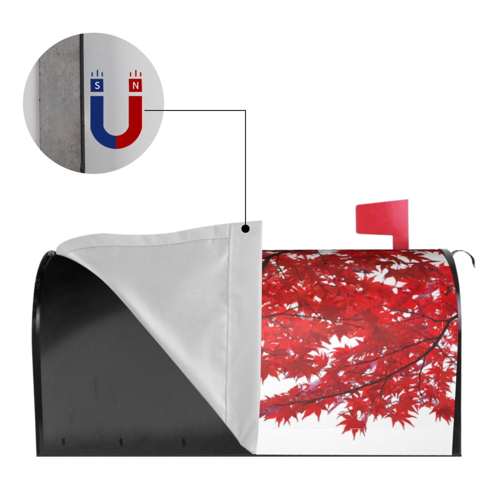 Kdxio Magnetic Mailbox Cover 21x18 in Mailbox Cover Outdoor Decoration Holiday Mailbox Covers for Home Garden Yard-21x18 in
