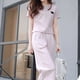thumbnail image 2 of Conjunto de ropa, conjunto de ropa de verano con pantalones sueltos de manga corta a la moda para mujer, estética elegante, 2 of 9