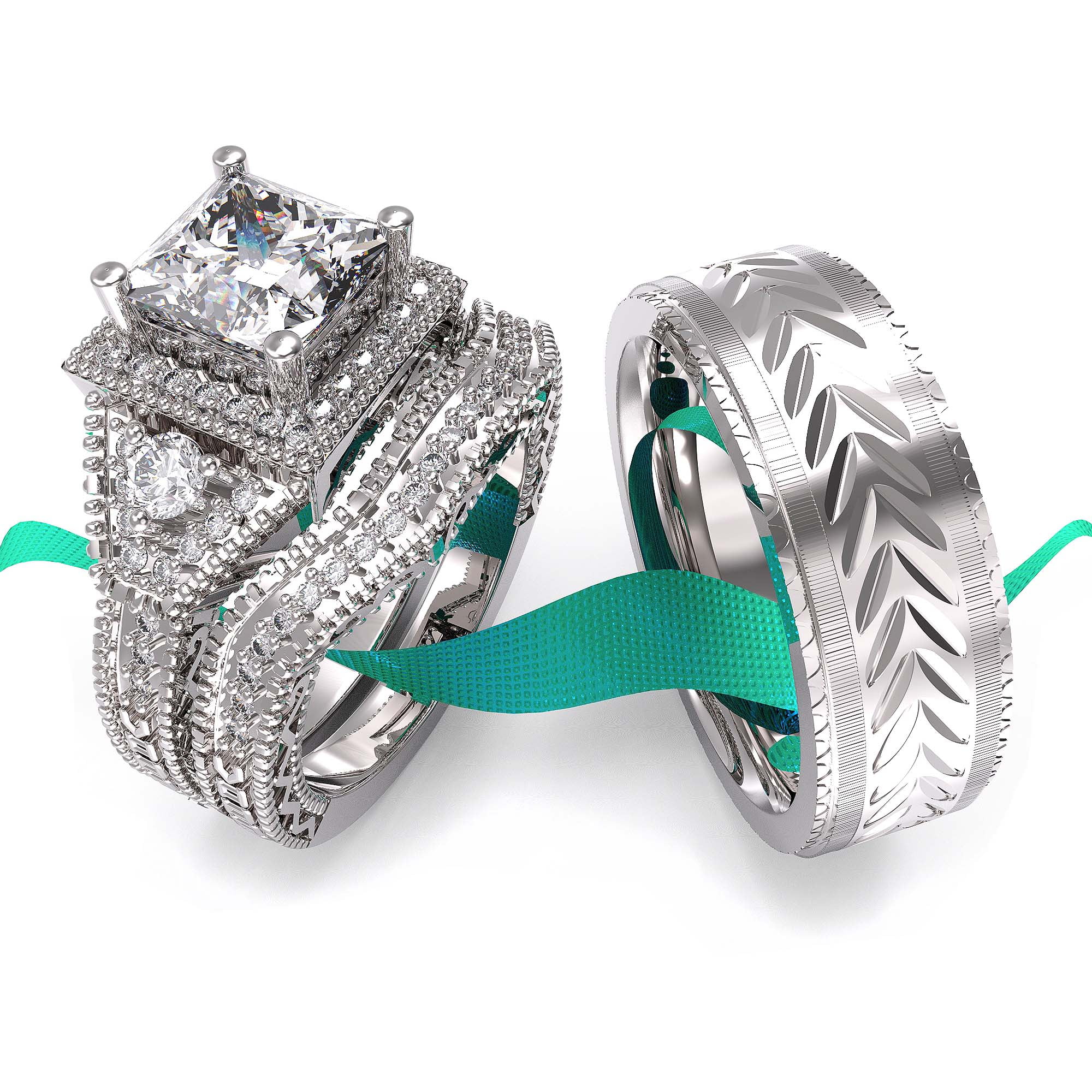 Ringheart His And Hers Promise Ring Wedding Ring Sets His And Hers ...