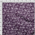 thumbnail image 4 of oneOone Velvet Purple Fabric Abstract Face Craft Projects Decor Fabric Printed By The Yard 58 Inch Wide, 4 of 4