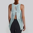 thumbnail image 5 of Mittory Women Summer Quick Dry Athletic Tank Top Sleeveless Lightweight Mesh Breathable Workout Shirts Loose Comfy Yoga Tops, 5 of 8