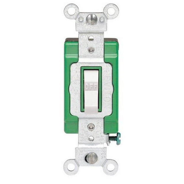 03032-2WS 30amp Commutateur de Qualité Industrielle Blanche