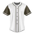 thumbnail image 3 of Striped Baseball Jersey Shirt for Men Stripes Baseball Shirts Sports Uniform, 3 of 5