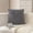 Gray#2, variant on 17 x 17 Inch Square Pillow Cover with Striped Concealed Zip - Soft Breathable Cushion Case for Bed Sofa Couch Living Room Bedroom Decorative Pillowcase - 1 Pack