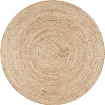 Jaipur Art And Craft Beautiful Home Jute Rug Design Edge Hand Braided Vibrant Fabric Entryway Carpet (4x4 Sq Ft)