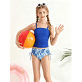 thumbnail image 5 of Lanbubble Girls Tankini Swimsuits for Teens 2 Piece Padded Bathing Suit Drawstring Swimwear Set 9-16T, 5 of 10