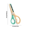 thumbnail image 3 of Fridja Dual Color Craft Scissors for Art Projects and Office Use Comfort Grip Handles Sharp Precision Blades Ideal for Paper Cutting and DIY Creations, 3 of 7