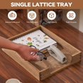 thumbnail image 4 of Kirigen Wood Letter-Size Tray Single-Tier(TP-DBR)- Wooden Tones Collection Front-Load Documents Tray for Office Desktop Organizer - Desk Magazine, File, Folder, Paper Holder Drak Brown, 4 of 4