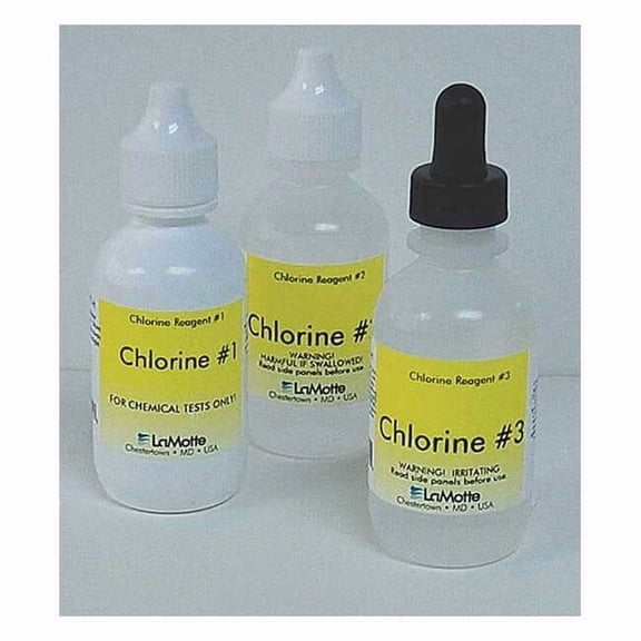 Lamotte Reagent Refill,Chlorine,0 to 200 PPM R-4497
