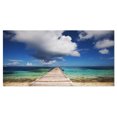 thumbnail image 2 of Long Jetée dans l'Océan des Maldives - Impression sur Toile, 2 of 3