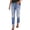 Yellow, variant on YUEJUIR Women Jeans Women Distressed Hem Washed Boyfriend Jeans Straight Leg Denim Pants Plus Size Jeans Womens Jeans Stretchy (Yellow,L)