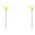 thumbnail image 4 of kurtrusly Wedding Decor With Simulated Calla - Choose Variety Of Colors And Styles With High 3D And Simulation Durable PU Pure Yellow 2PCS, 4 of 6