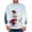 Light Blue, variant on Mens Short Sleeve Pullover 3D SnowMens Print Realistic Print T-Shirt