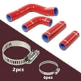 thumbnail image 2 of PIT66 Radiator Hose Kit Fit for Massey Ferguson Mf203,205 235 Diesel,Mf35,135 Diesel & Gas Red, 2 of 9