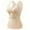 Beige, variant on Ahdbta Thermal Tank Tops for Women with Padded Built in Bra Fleece Lined Sleeveless Underwear Tops Lace Trim Warm Base Vests