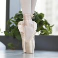 thumbnail image 3 of Ballet Pointe Shoes Girls Women Ribbon Ballerina Shoes With Toe Pads, 3 of 5