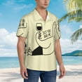 thumbnail image 3 of KLL just you and me Print Men's Hawaiian Shirt Short Sleeve Button Down Beach Shirts,3X-Large, 3 of 7