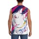 thumbnail image 4 of Balery Colorful Bulldog Camisetas sin mangas para hombre, absorbe la humedad y protege contra el mal olor.-Large, 4 of 7
