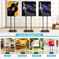 Double-Pole Poster Stand 1 Pack Adjustable Heavy Duty Display Sign ...