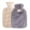 F, variant on EGNMCR Hot Water Bottle With Cover 1L Bed Bottle With Soft Fleece Cover Bed Bottle Provides Warmth Gift Hot water bottle