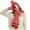 Red, variant on WJHWSX 3PC Unisex Winter Warm Gloves Set,Touch Screen Gloves for Women Men,Cold Resistant,Soft,Fleece,Printed,Acrylic,Beige,Free Size