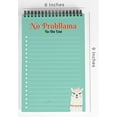 thumbnail image 2 of Inkdotpot To Do List Notepad 6 X 9 Paper Stationery, No Probllama Llama Spiral Notepad Daily Checklist- Motivational Organizer Planner List Pad- Notepad Tear Off (50 Sheets), 2 of 5