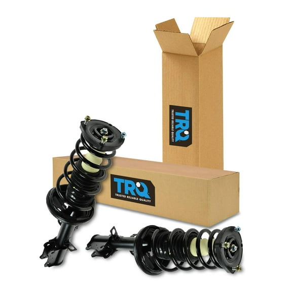 TRQ Rear Strut & Coil Spring Assembly Set Driver & Passenger Sides Fits Select 98-02 Chevrolet Prizm 93-97 Geo 93-02 Toyota Corolla