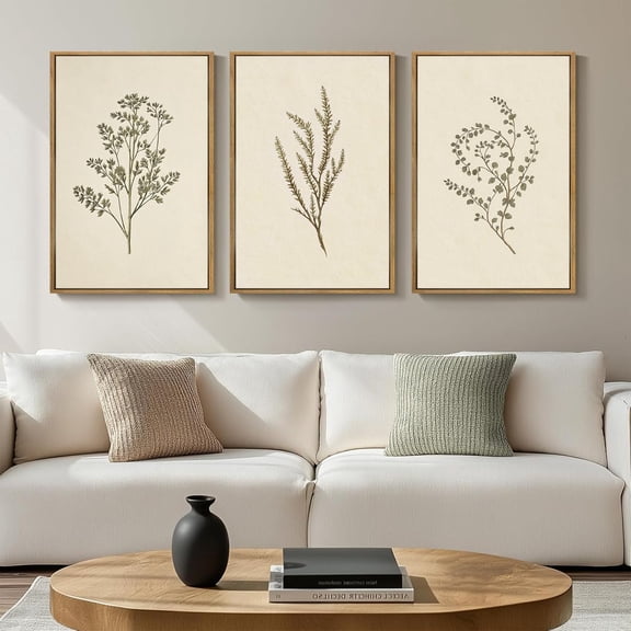 FCCUYE Boho Wall Art Large Neutral Wall Decor Abstract Line Painting for Living Room Bedroom Office 16x24 Inch Set of 3