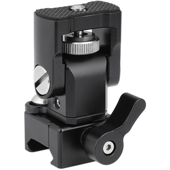 CAMVATE Tilting Monitor Support Bracket with Quick Release NATO Clamp for DSLR Camera
