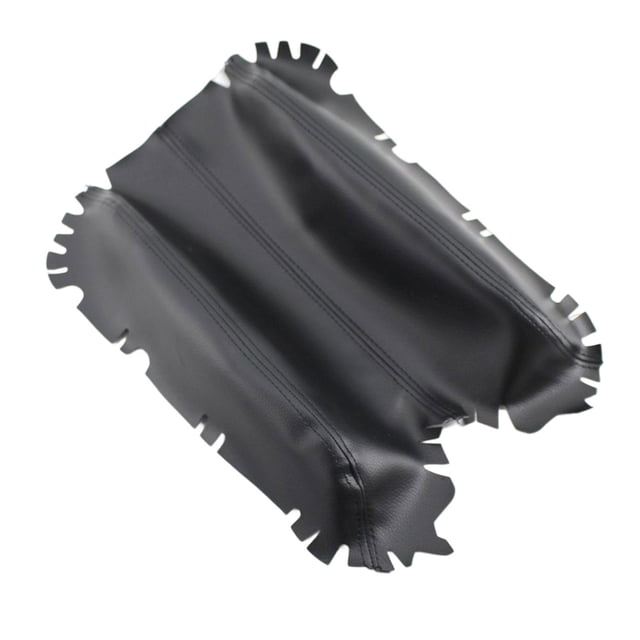 Protector de la tapa de la caja del asiento del reposabrazos resistente al desgaste de la cubierta de la consola central artificial Negro kusrkot cubierta de la consola central