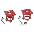 thumbnail image 4 of Adjustable Router Lift Base,Aluminum Alloy Steel 4 Jaw Clamping,Router Lifting System Trimming Base,for Small Table, 4 of 8