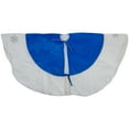 thumbnail image 3 of Northlight 21.5" Blue and White Ford Scalloped Mini Christmas Tree Skirt, 3 of 4