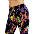 thumbnail image 3 of Women's 80s Leggings Artistic Splash Printed Buttery Soft Stretchy Pants Accessories for Women Summer Leggings, 3 of 6